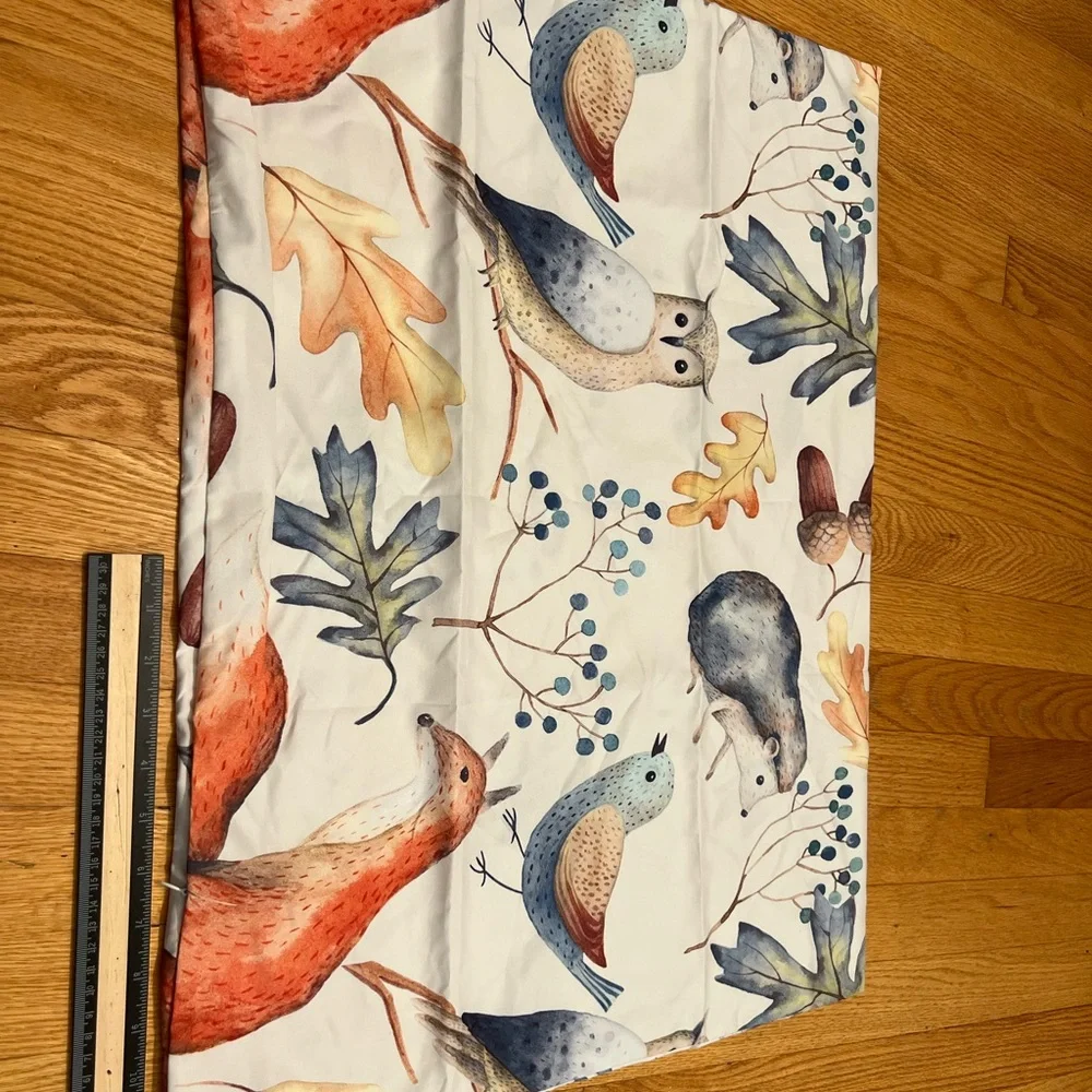 Whimsical Animal birds pillow cover double sided print